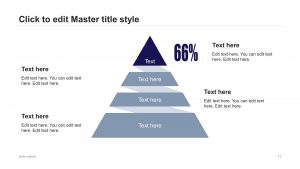 PPT Pyramid Diagram Flat Design